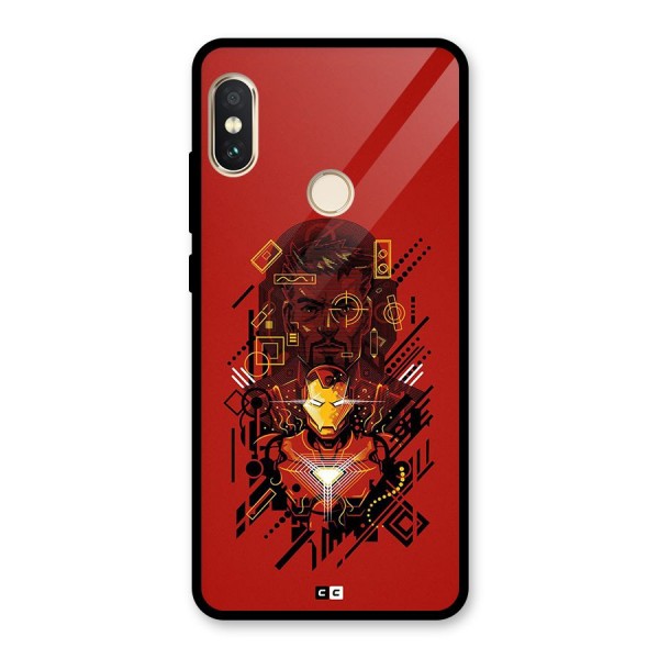Tony Stark Glass Back Case for Redmi Note 5 Pro
