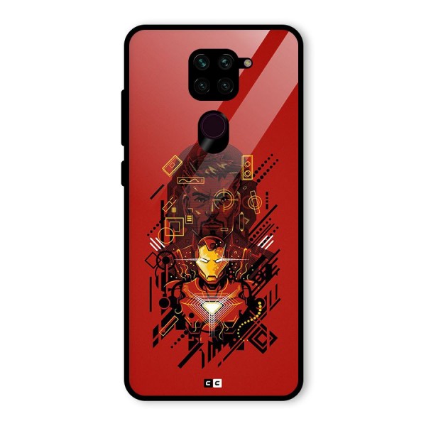 Tony Stark Glass Back Case for Redmi Note 9