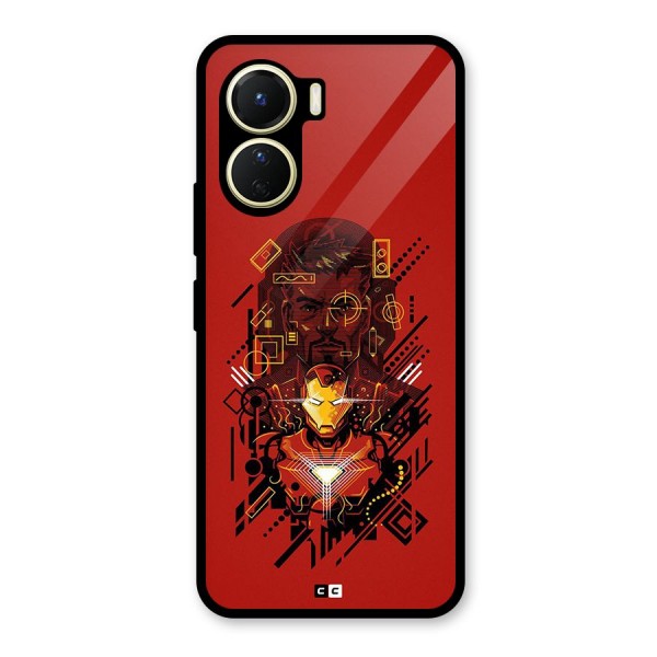 Tony Stark Glass Back Case for Vivo Y16