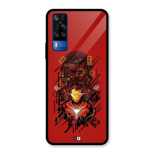 Tony Stark Glass Back Case for Vivo Y51A