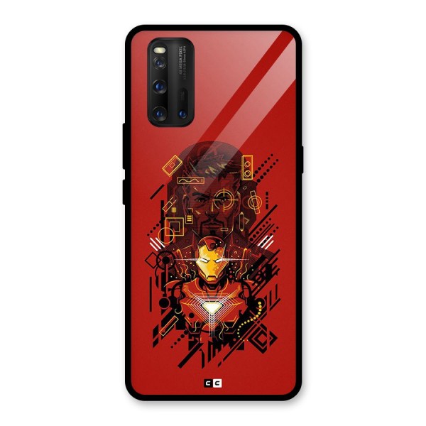 Tony Stark Glass Back Case for Vivo iQOO 3