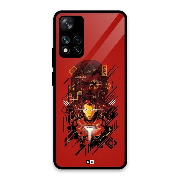 Tony Stark Glass Back Case for Xiaomi 11i 5G