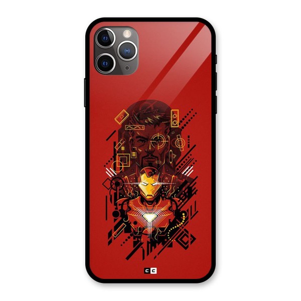 Tony Stark Glass Back Case for iPhone 11 Pro Max