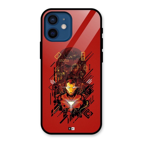 Tony Stark Glass Back Case for iPhone 12 Mini