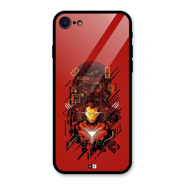 Tony Stark Glass Back Case for iPhone SE 2022