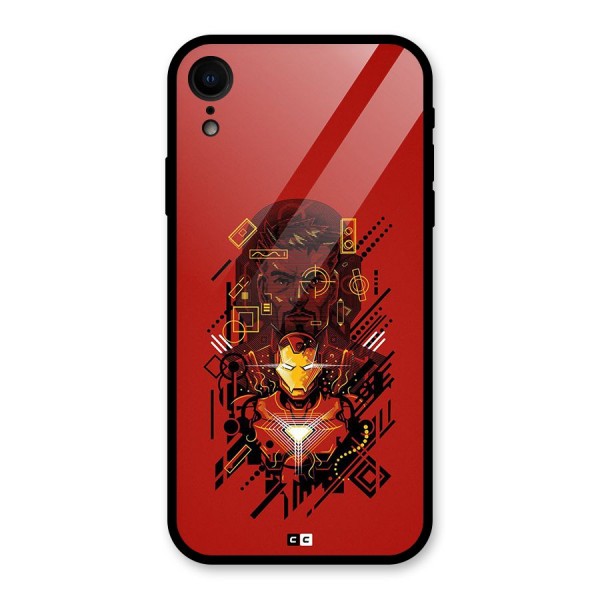 Tony Stark Glass Back Case for iPhone XR