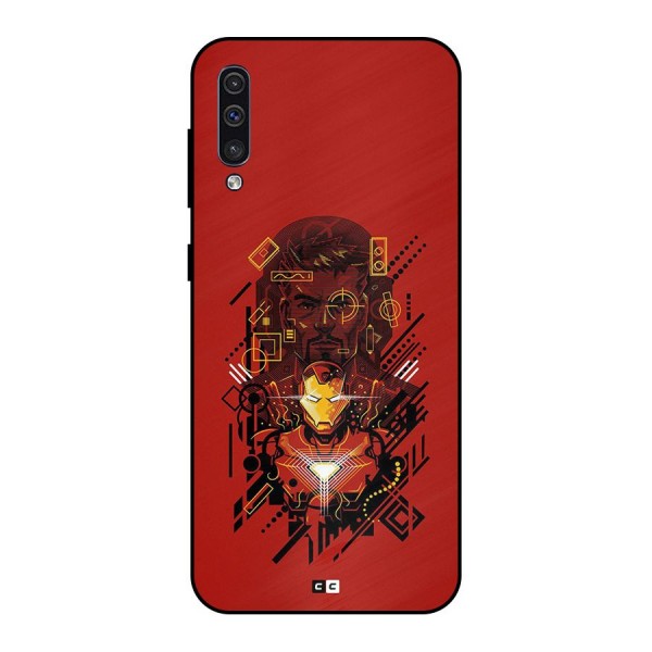Tony Stark Metal Back Case for Galaxy A30s