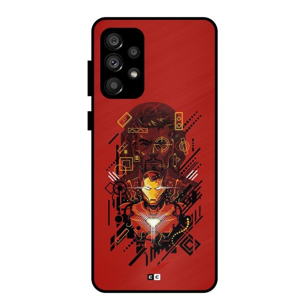 Tony Stark Metal Back Case for Galaxy A73 5G