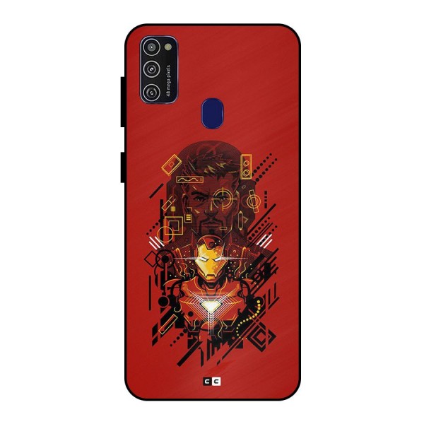 Tony Stark Metal Back Case for Galaxy M30s