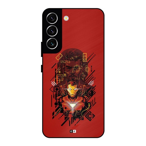Tony Stark Metal Back Case for Galaxy S22 5G