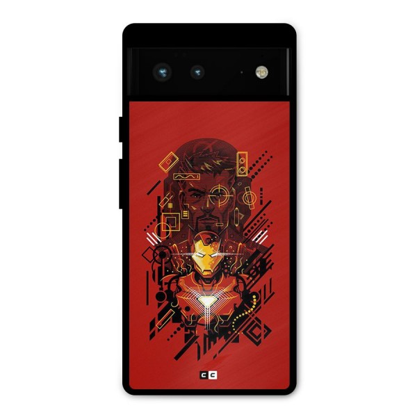 Tony Stark Metal Back Case for Google Pixel 6