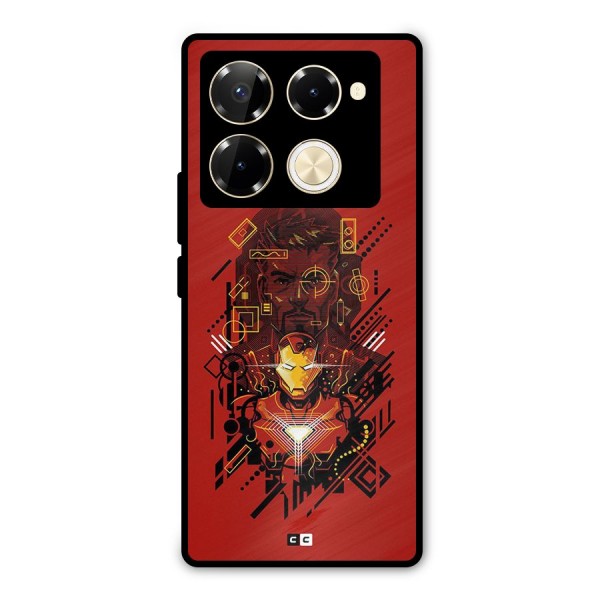 Tony Stark Metal Back Case for Infinix Note 40 Pro Plus