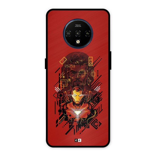 Tony Stark Metal Back Case for OnePlus 7T