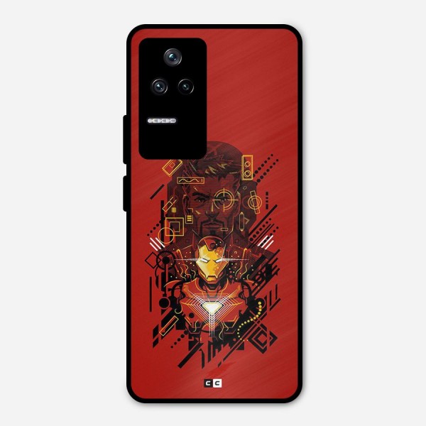 Tony Stark Metal Back Case for Poco F4 5G