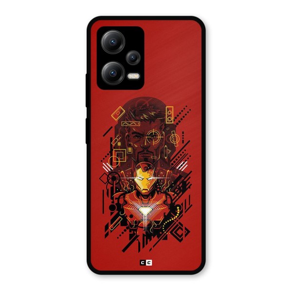 Tony Stark Metal Back Case for Poco X5