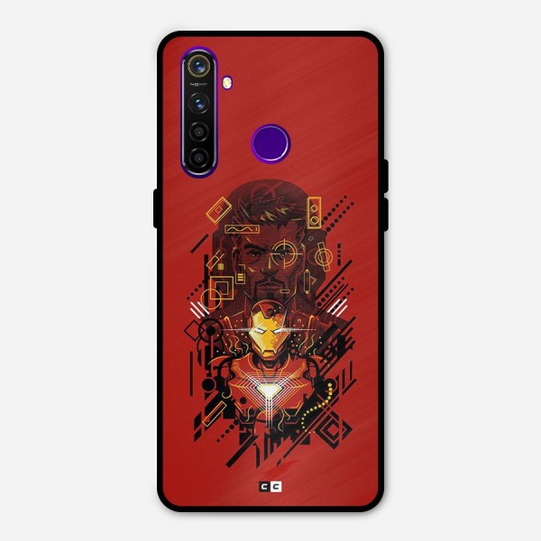 Tony Stark Metal Back Case for Realme 5 Pro