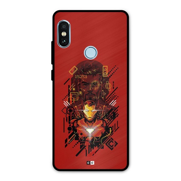 Tony Stark Metal Back Case for Redmi Note 5 Pro