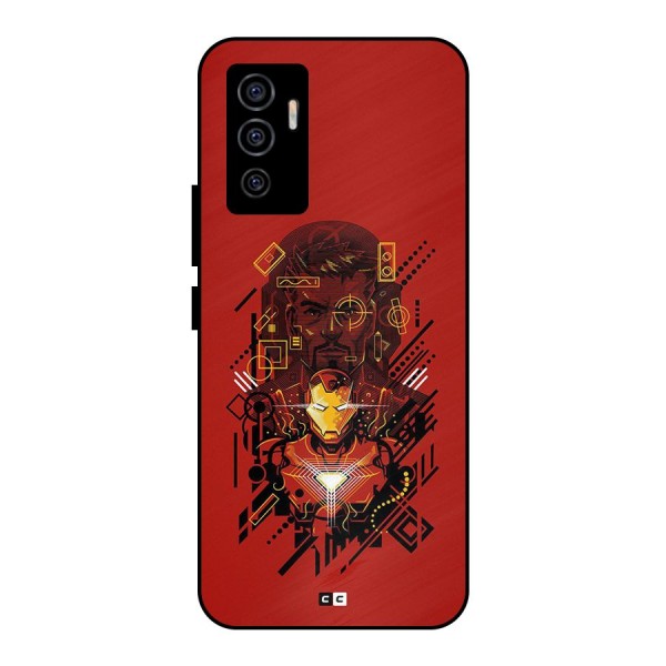 Tony Stark Metal Back Case for Vivo V23e