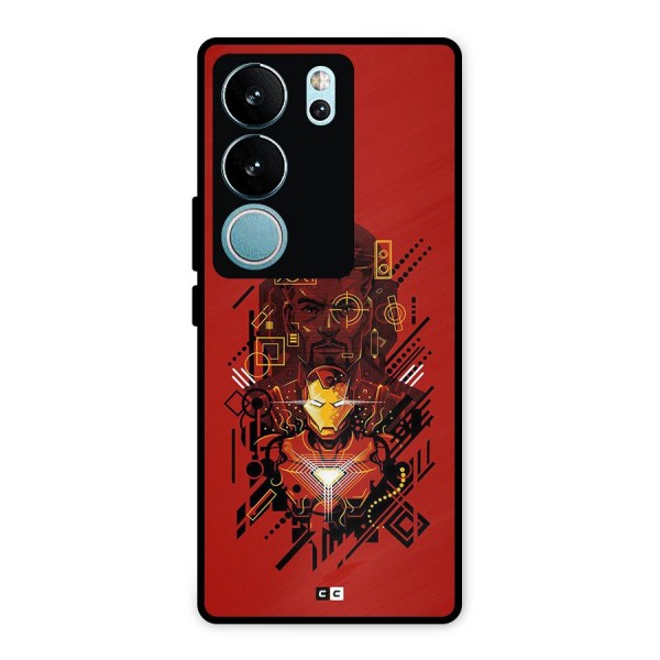 Tony Stark Metal Back Case for Vivo V29