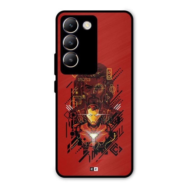 Tony Stark Metal Back Case for Vivo Y200e