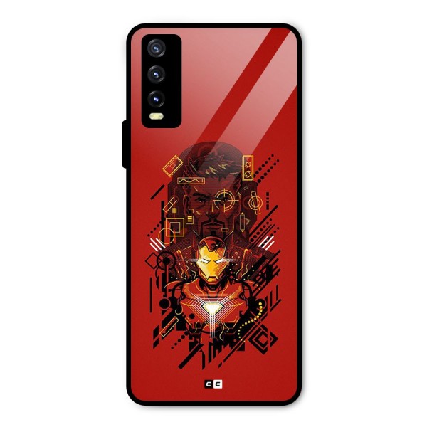 Tony Stark Metal Back Case for Vivo Y20t