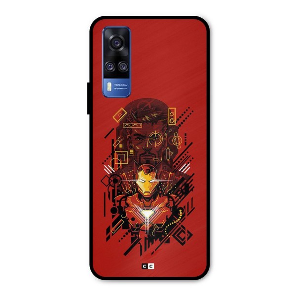 Tony Stark Metal Back Case for Vivo Y51A