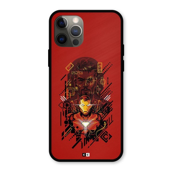 Tony Stark Metal Back Case for iPhone 12 Pro