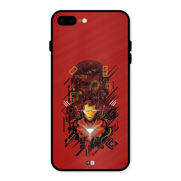 Tony Stark Metal Back Case for iPhone 7 Plus