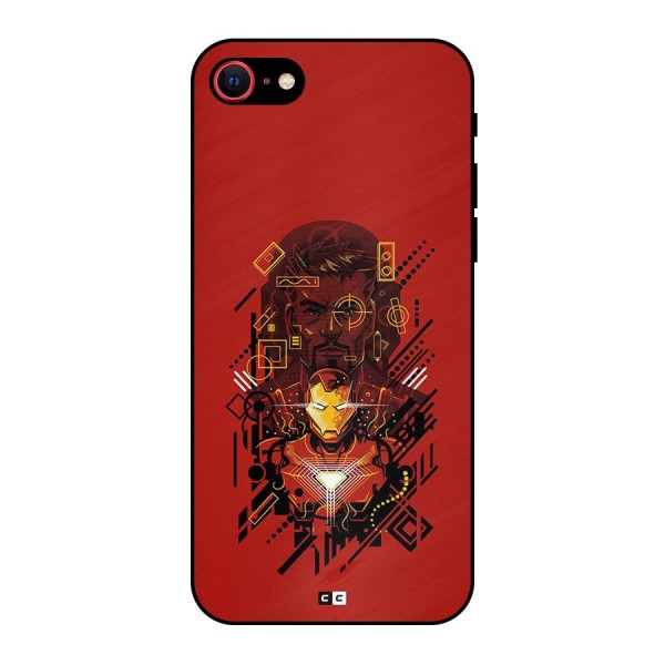 Tony Stark Metal Back Case for iPhone SE 2022