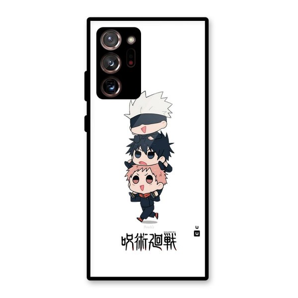 Top Gojo Squad Glass Back Case for Galaxy Note 20 Ultra 5G