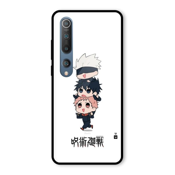 Top Gojo Squad Glass Back Case for Mi 10