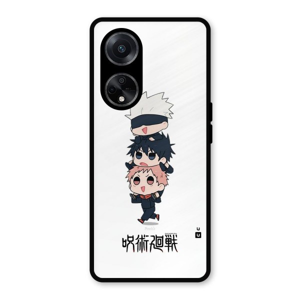 Top Gojo Squad Metal Back Case for Oppo F23