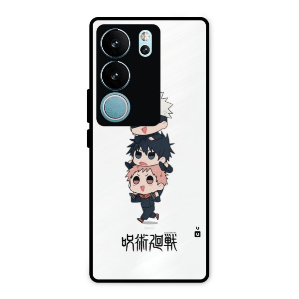 Top Gojo Squad Metal Back Case for Vivo V29