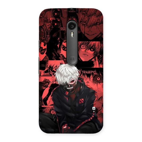 Toukyo Ghoul Kaneki Manga Back Case for Moto G Turbo