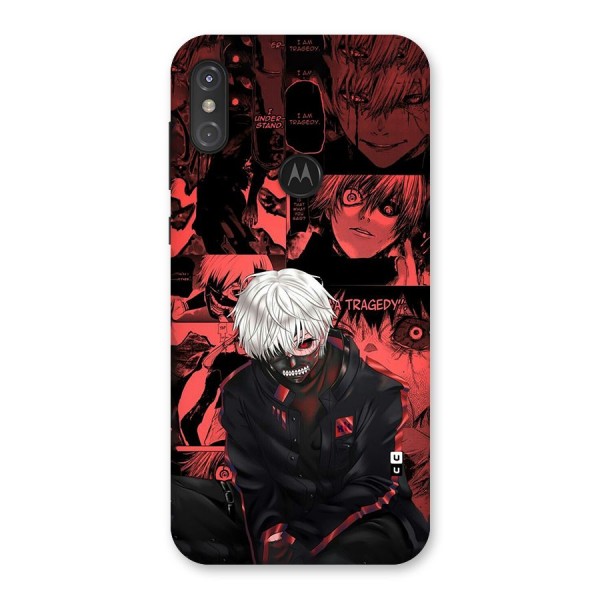 Toukyo Ghoul Kaneki Manga Back Case for Motorola One Power