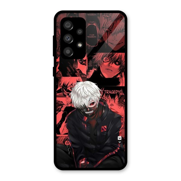 Toukyo Ghoul Kaneki Manga Glass Back Case for Galaxy A32