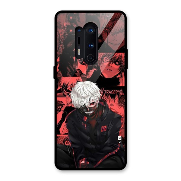 Toukyo Ghoul Kaneki Manga Glass Back Case for OnePlus 8 Pro