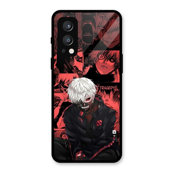 Toukyo Ghoul Kaneki Manga Glass Back Case for OnePlus Nord 2 5G