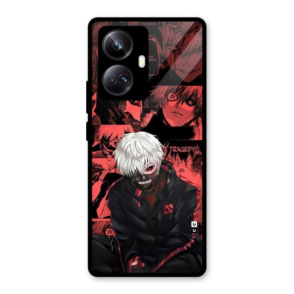 Toukyo Ghoul Kaneki Manga Glass Back Case for Realme 10 Pro Plus