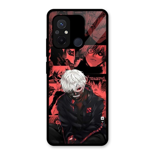 Toukyo Ghoul Kaneki Manga Glass Back Case for Redmi 12C