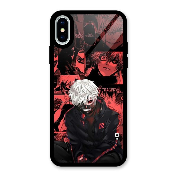 Toukyo Ghoul Kaneki Manga Glass Back Case for iPhone X