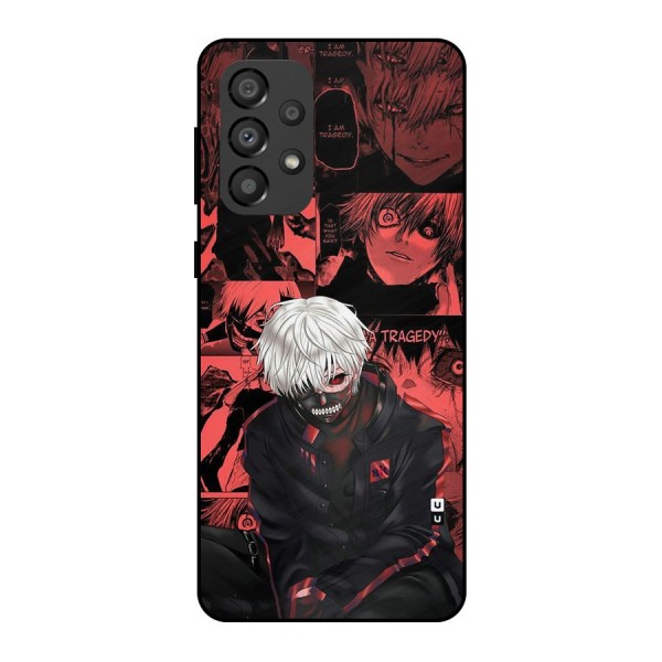 Toukyo Ghoul Kaneki Manga Metal Back Case for Galaxy A33 5G