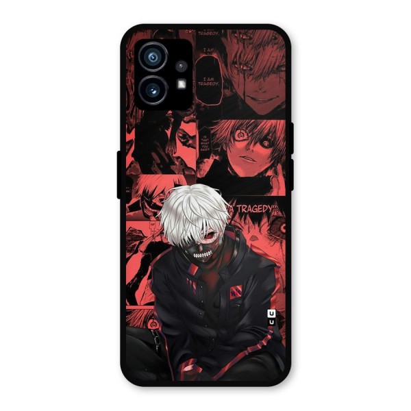 Toukyo Ghoul Kaneki Manga Metal Back Case for Nothing Phone 1