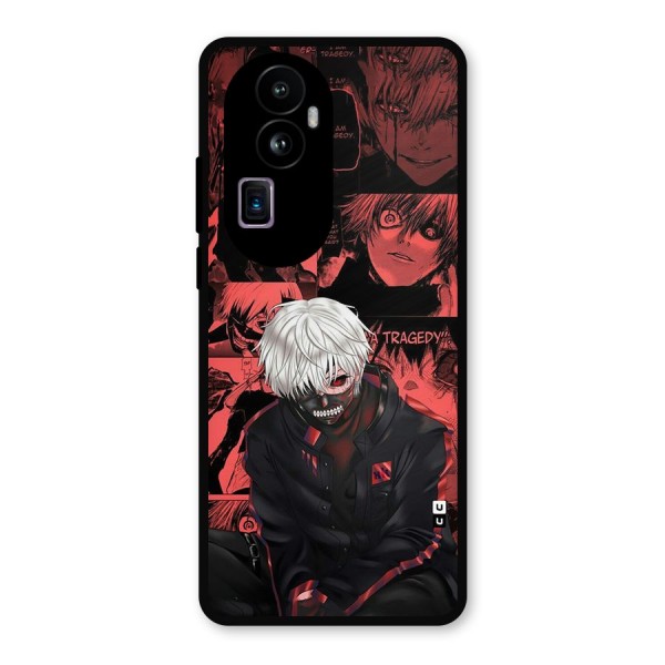 Toukyo Ghoul Kaneki Manga Metal Back Case for Oppo Reno10 Pro Plus