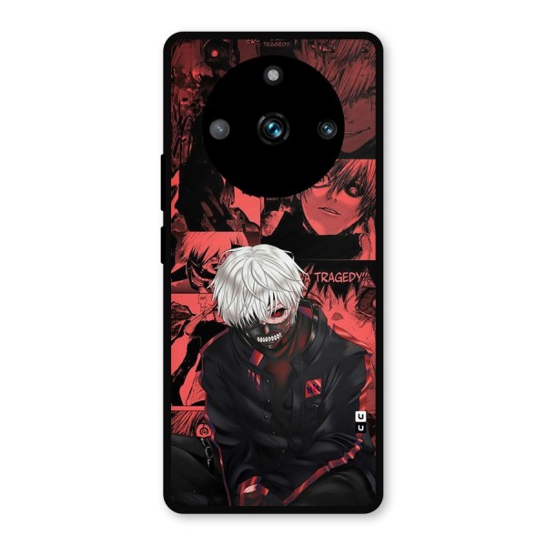 Toukyo Ghoul Kaneki Manga Metal Back Case for Realme 11 Pro