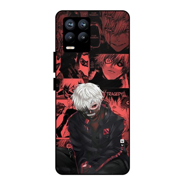 Toukyo Ghoul Kaneki Manga Metal Back Case for Realme 8 Pro