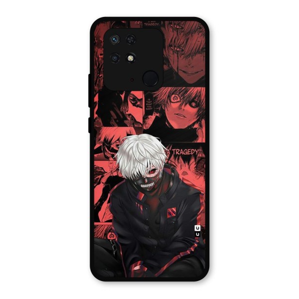 Toukyo Ghoul Kaneki Manga Metal Back Case for Redmi 10 Power