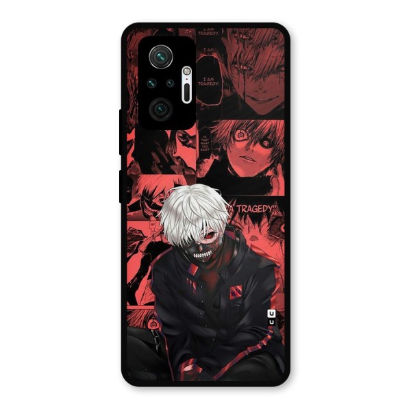 Toukyo Ghoul Kaneki Manga Metal Back Case for Redmi Note 10 Pro