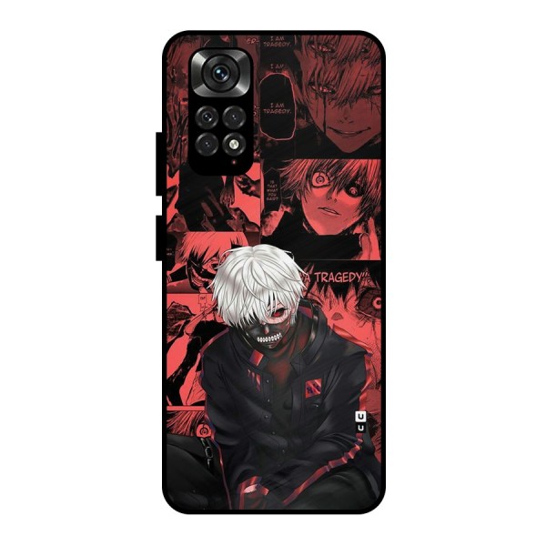 Toukyo Ghoul Kaneki Manga Metal Back Case for Redmi Note 11 Pro
