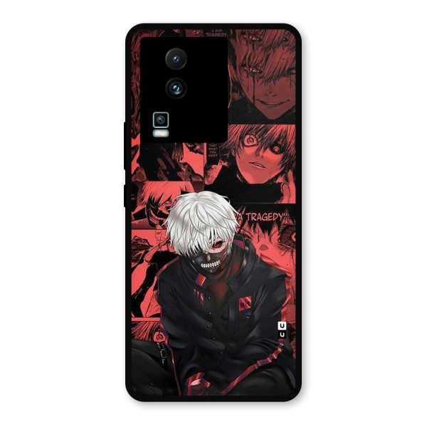 Toukyo Ghoul Kaneki Manga Metal Back Case for iQOO Neo 7